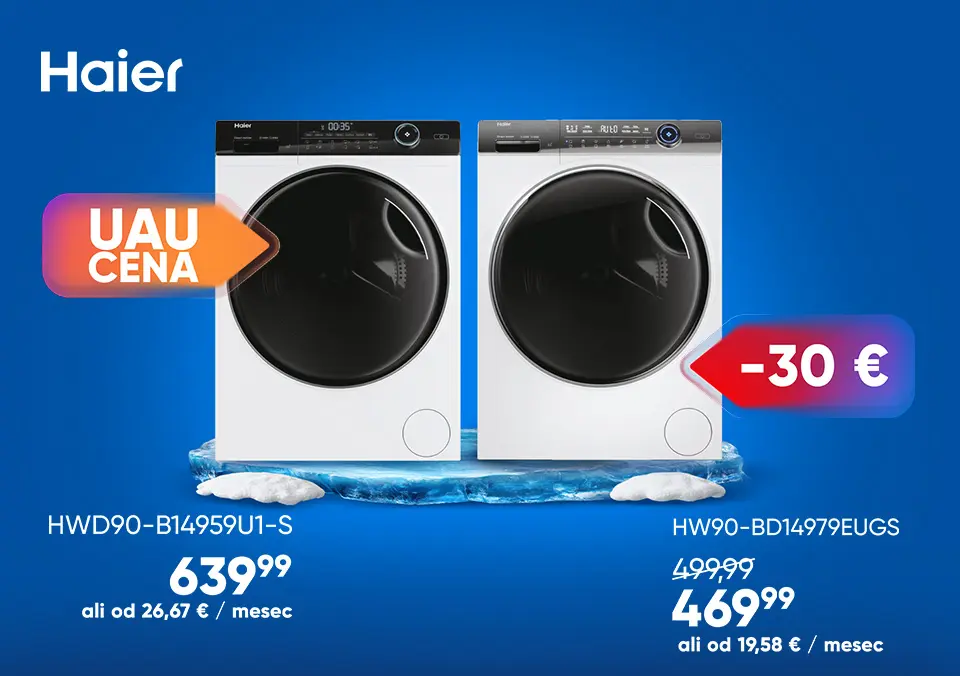 Haier za brezskrbno uporabo!