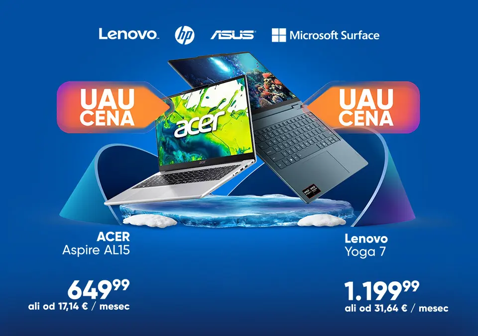 Top prenosniki po zmagovalnih cenah!