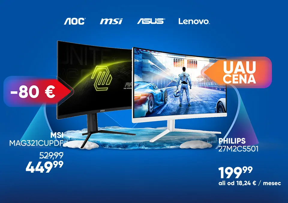 Široka izbira monitorjev po TOP cenah