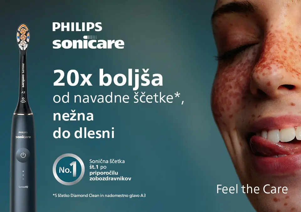 20x boljša od navadne ščetke*, nežna do dlesni