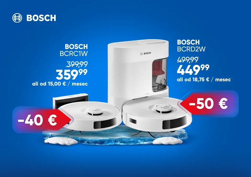 Bosch robotski sesalniki v akciji!