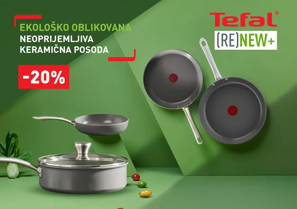 Ekološko oblikovana neoprijemljiva keramična posoda