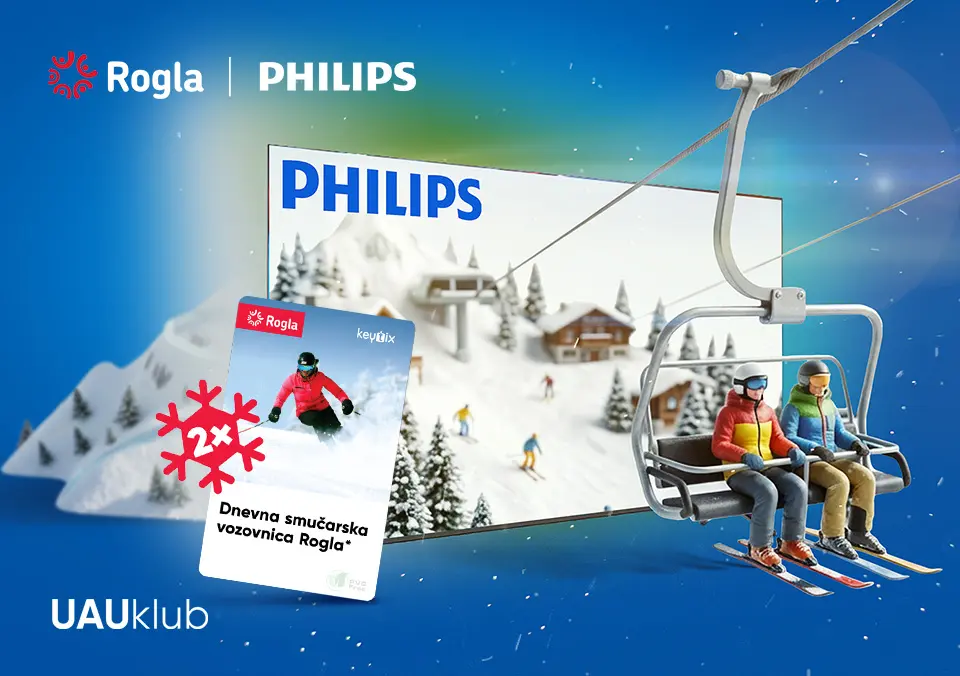 S Philips TV do smučarske vozovnice!