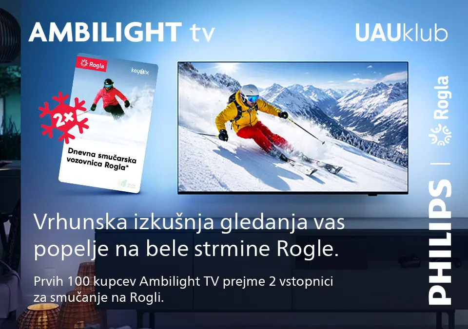 S Philips TV do smučarske vozovnice!