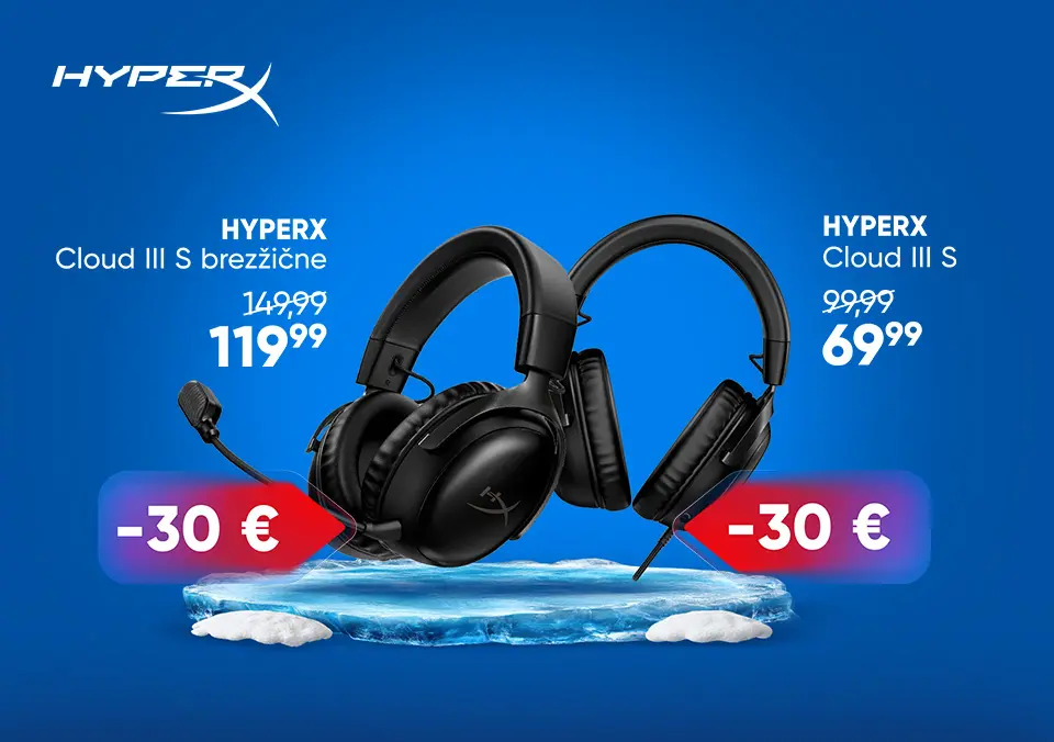 Računalniška oprema HyperX zdaj ugodneje
