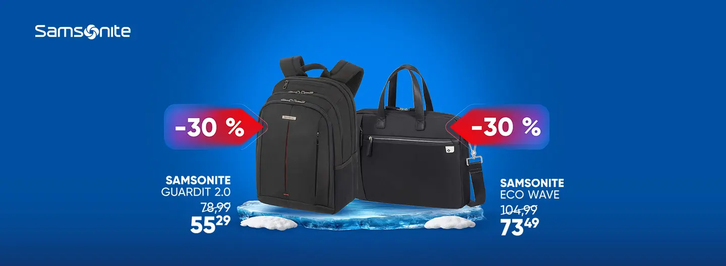 Samsonite torbe in nahrbtniki 30 % ceneje