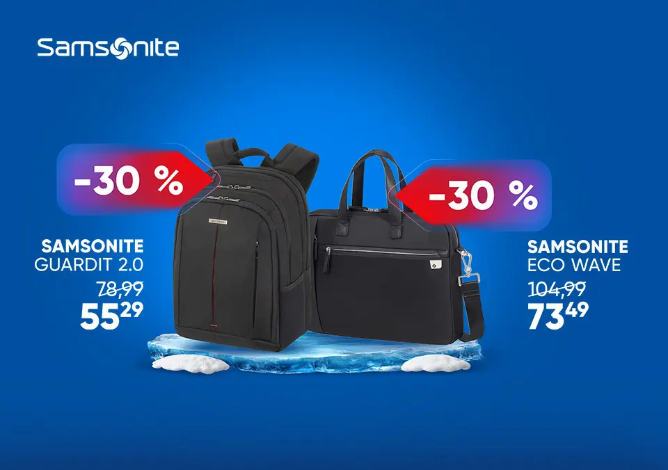 Samsonite torbe in nahrbtniki 30 % ceneje