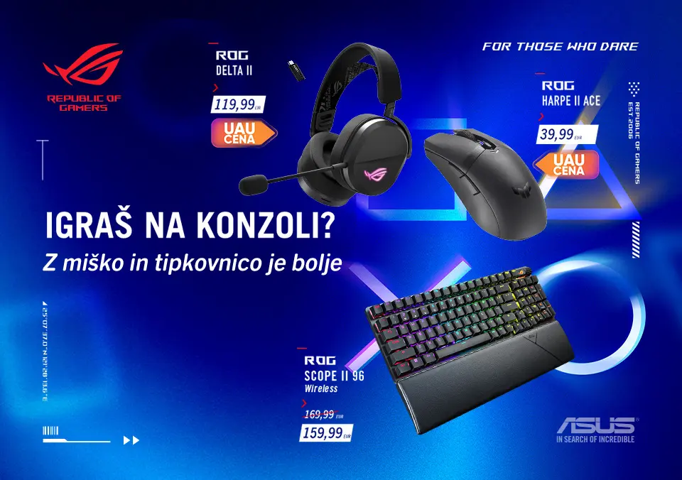 Odlična ponudba Asus dodatkov po odličnih cenah