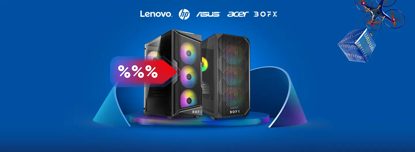 Velika izbira zmogljivih namiznih računalnikov.