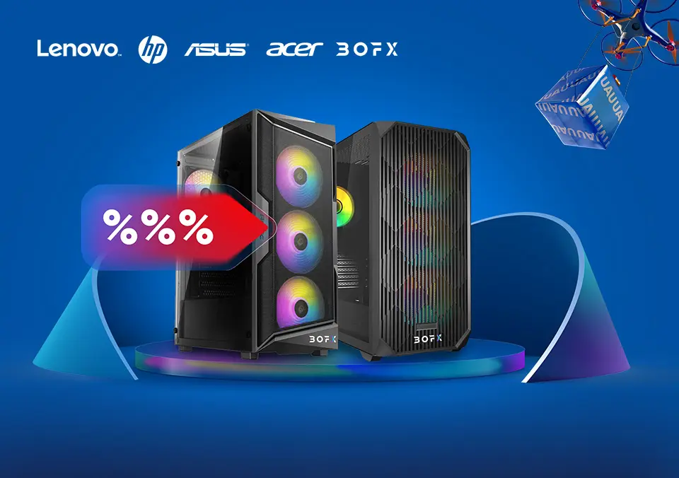 Velika izbira zmogljivih namiznih računalnikov.