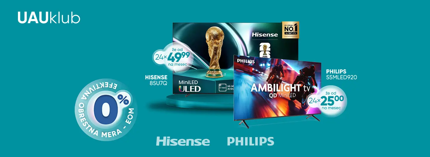 Razreži cene televizorjev na do 24 obrokov!