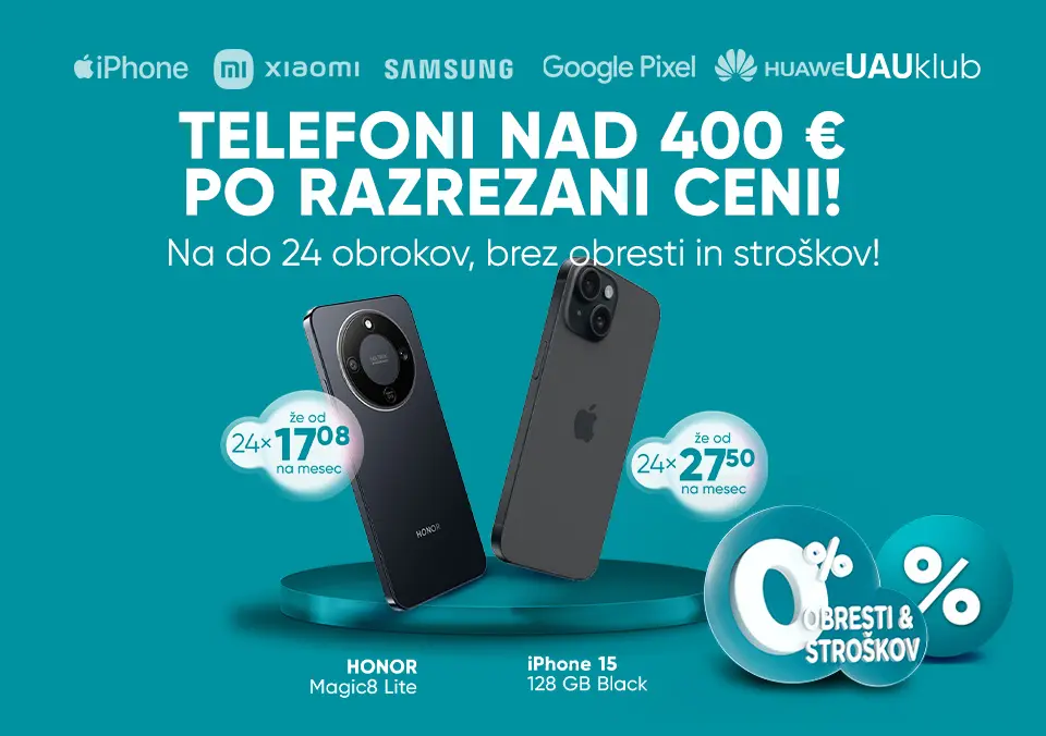 Telefoni nad 400 € po razrezani ceni!