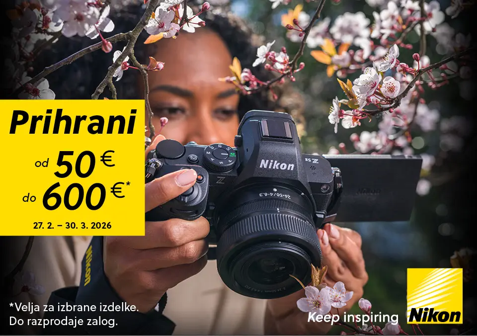 Ujemi pomlad z Nikon prihranki do 600 €