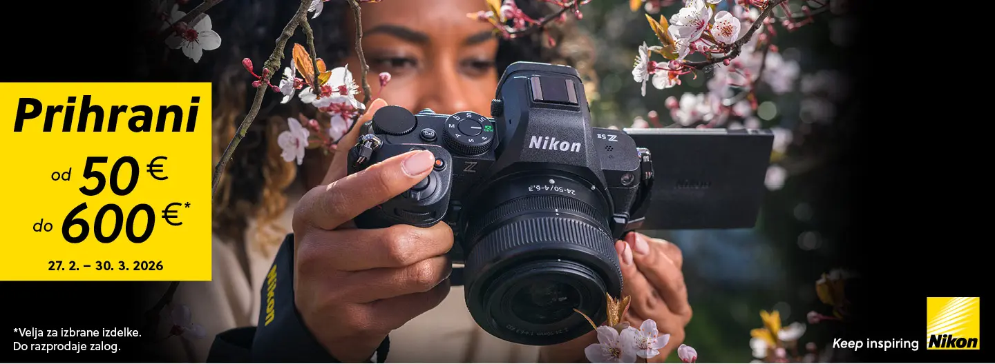 Ujemi pomlad z Nikon prihranki do 600 €