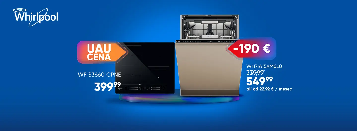 Whirlpool bela tehnika zdaj po izjemnih cenah!