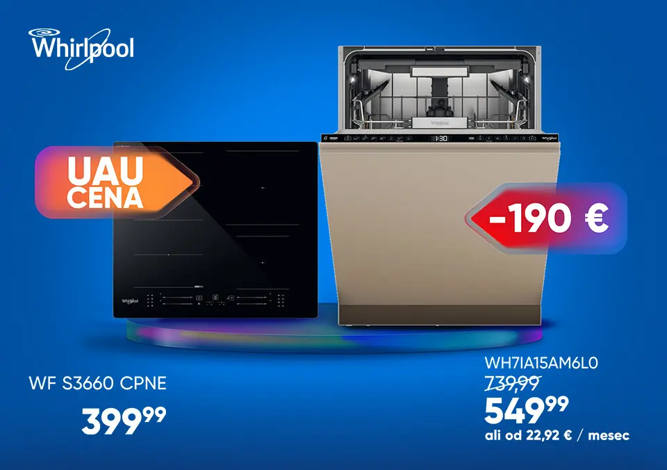 Whirlpool bela tehnika zdaj po izjemnih cenah!