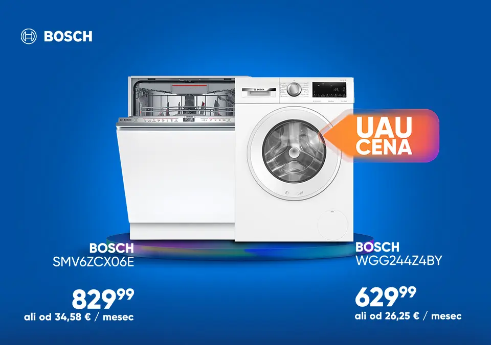 Bela tehnika Bosch po izjemnih cenah.