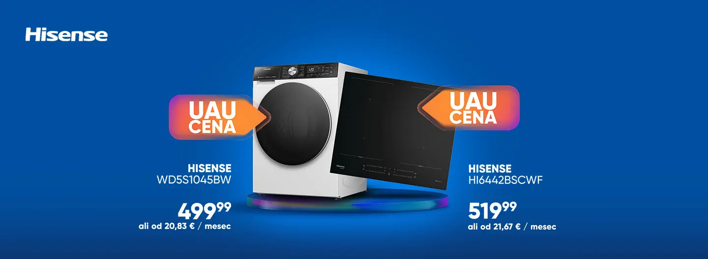 UAU cene bele tehnike znamke Hisense!