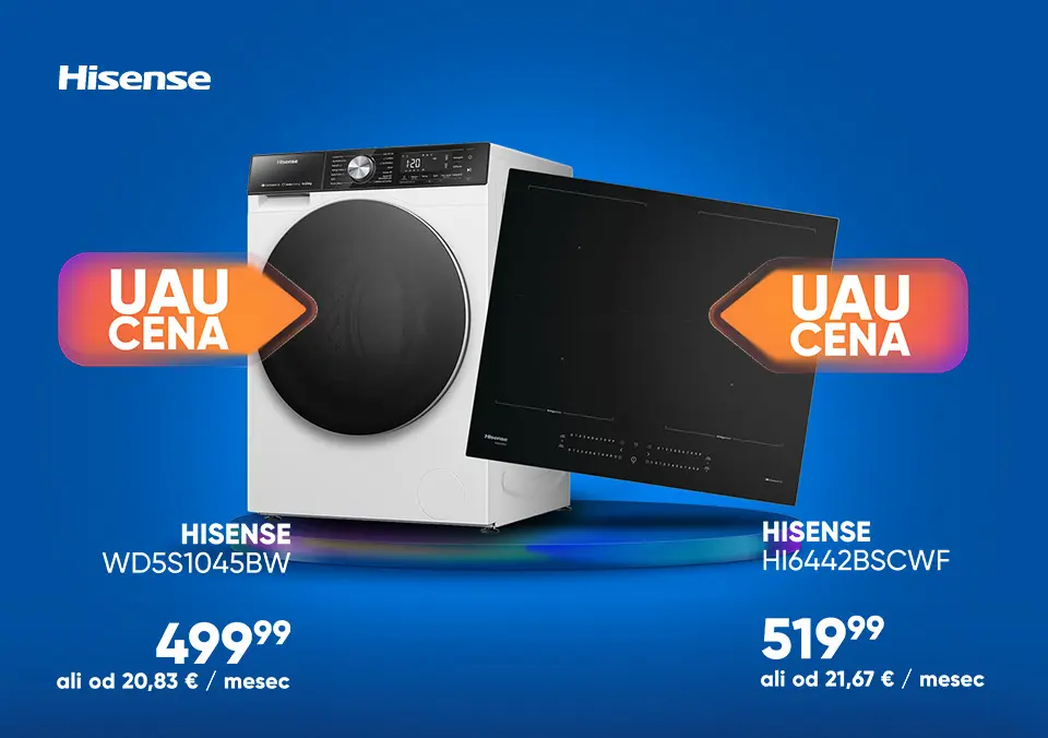 UAU cene bele tehnike znamke Hisense!