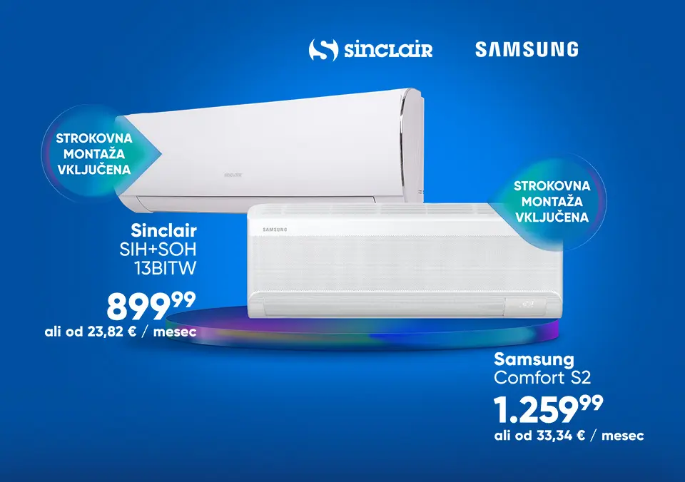 Največja izbira UAU klimatskih naprav