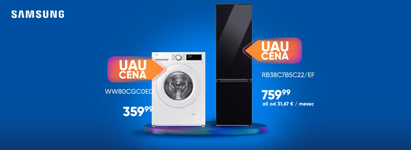 Izkoristi UAU ponudbo Samsung bele tehnike