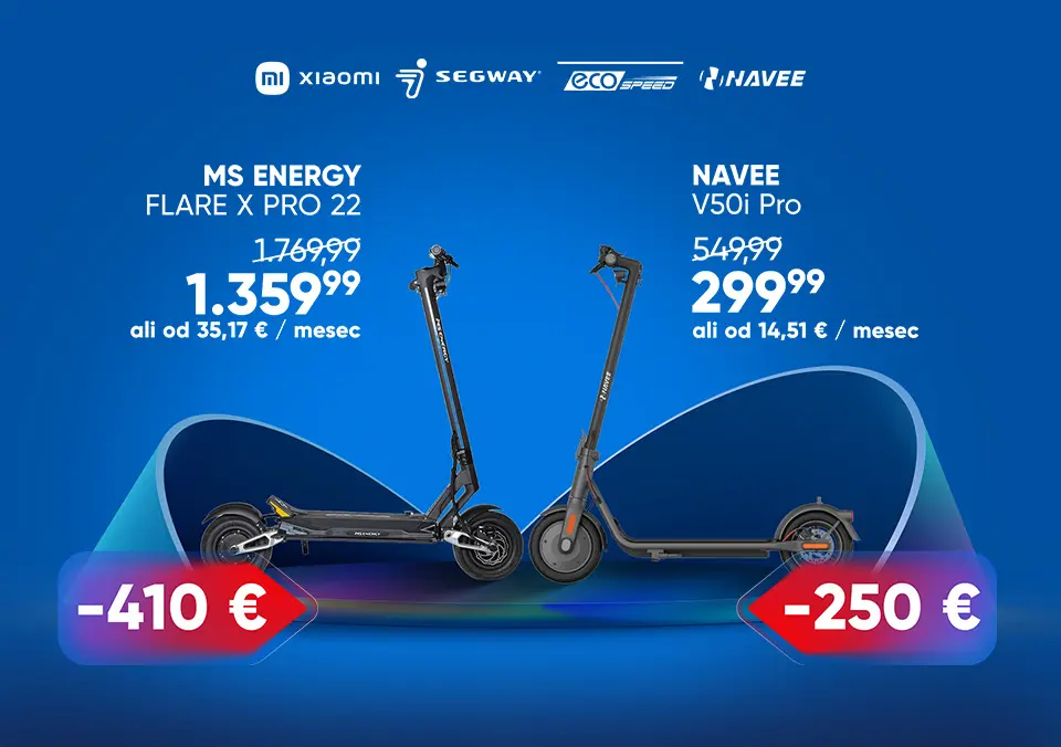 Izkoristi izjemne popuste na e-skiroje