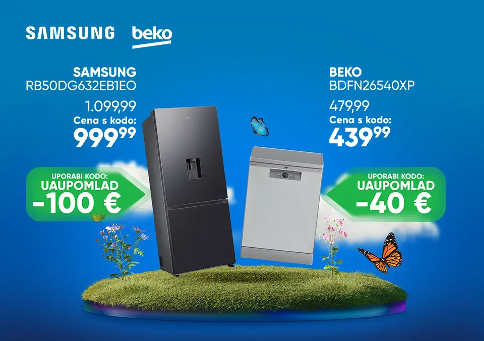 S kodo prihrani na vrhunsko belo tehniko!