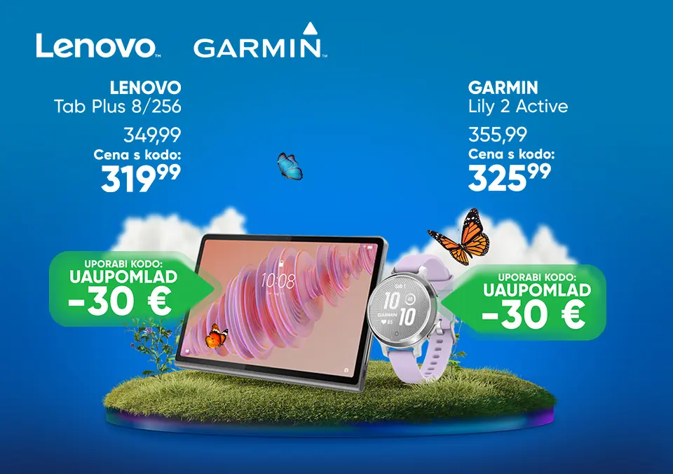 S kodo prihrani na tablice in pametne ure!