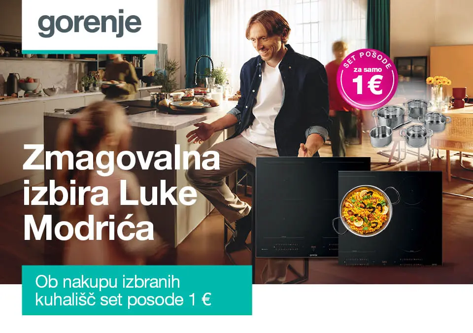 Ob nakupu izbranih kuhališč set posode 1 €