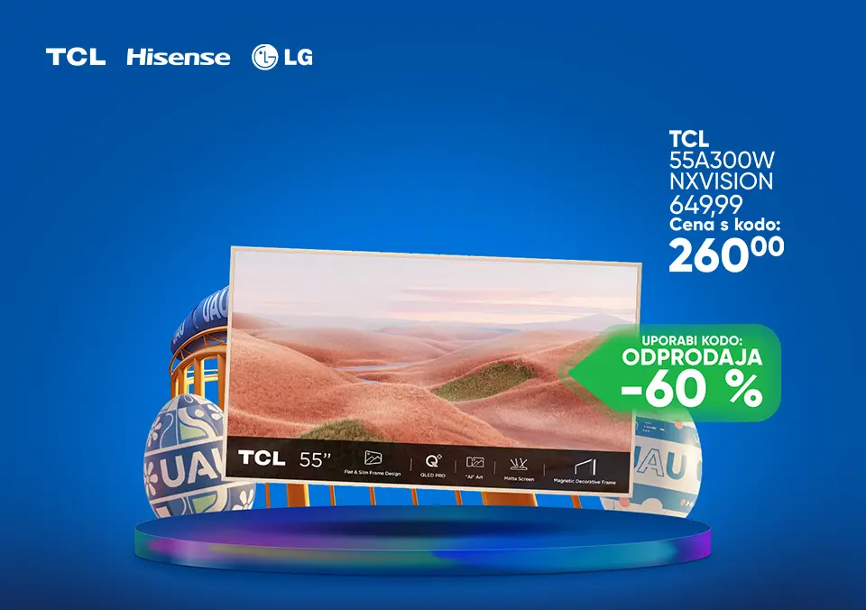 S kodo prihrani na televizorjih!