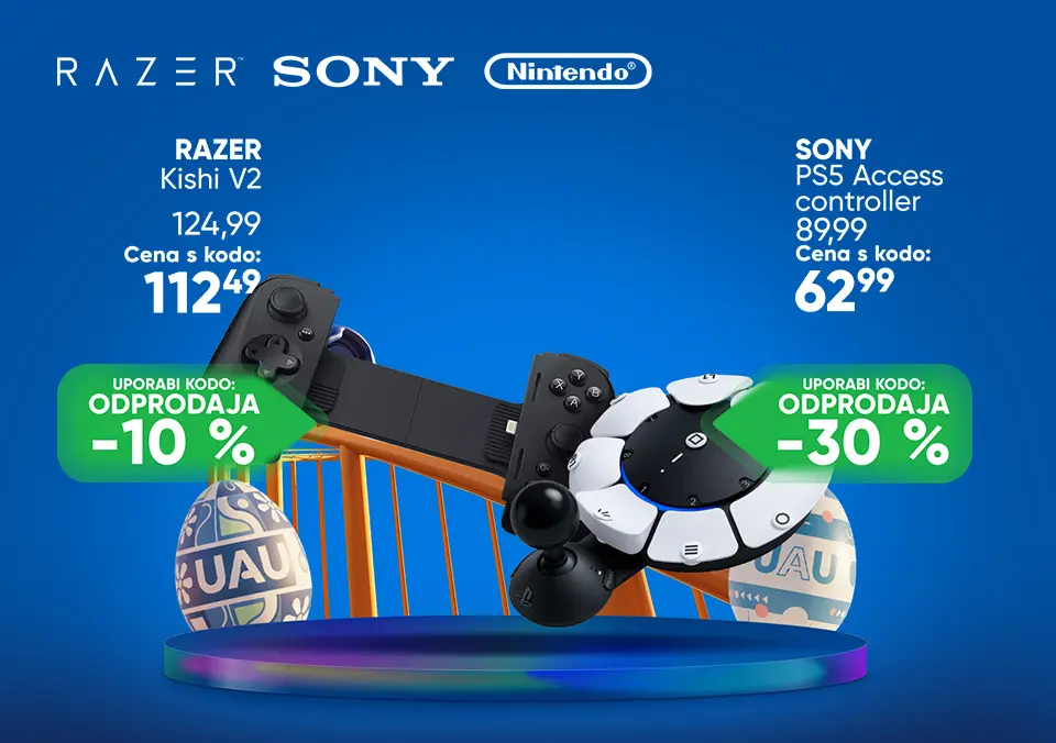 S kodo prihrani na gaming izdelke!