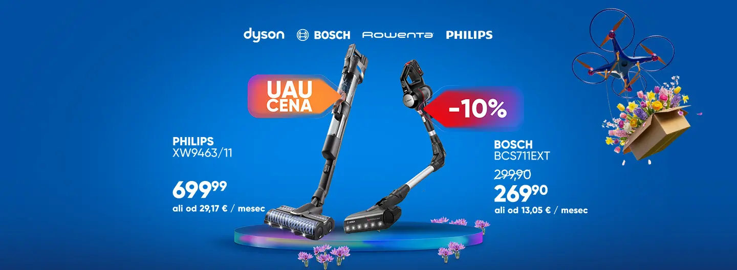 Posesaj z UAU sesalniki!