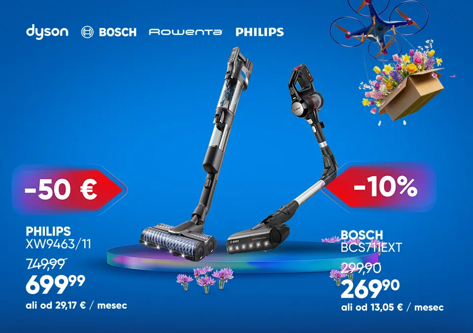 Posesaj z UAU sesalniki!