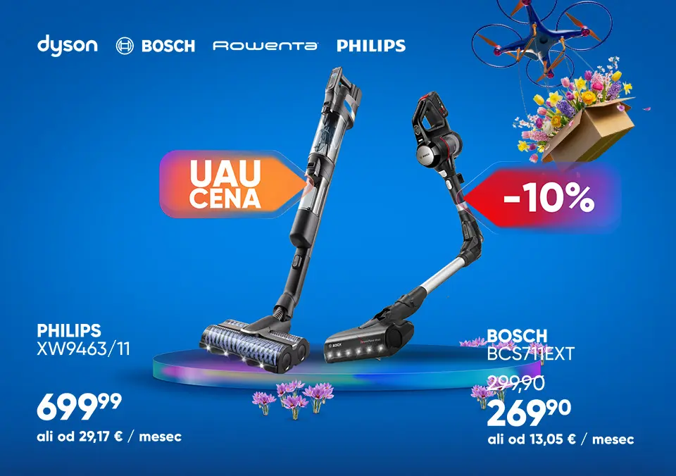 Posesaj z UAU sesalniki!