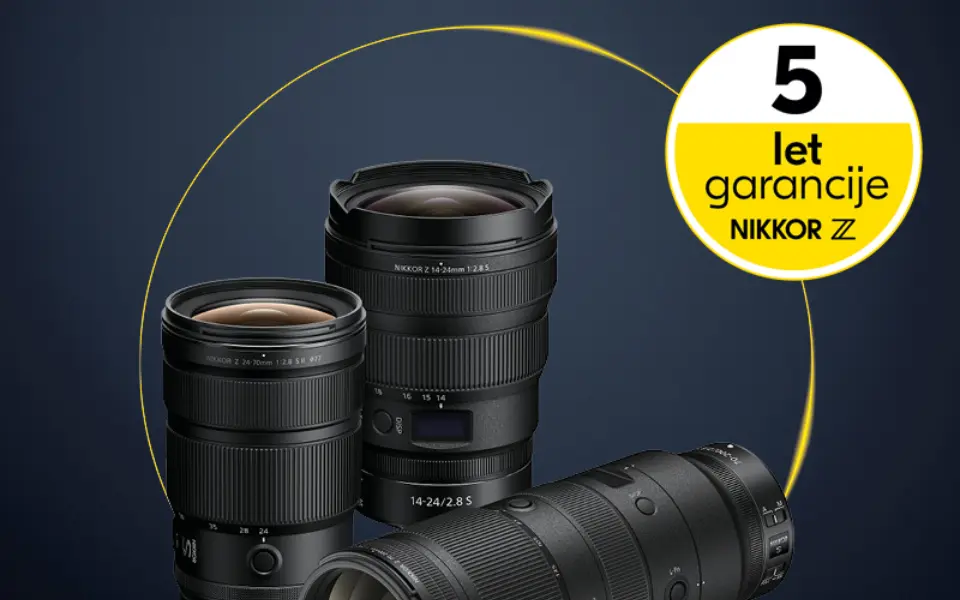 Nikon z brezplačno podaljšanim petletnim jamstvom