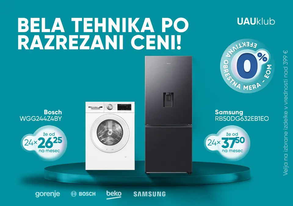 Bela tehnika nad 399 € po razrezani ceni!