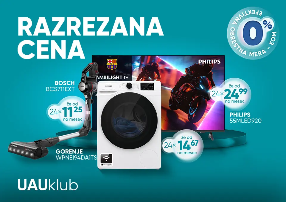 Razreži ceno novih naprav na do 24 obrokov, brez obresti in stroškov!