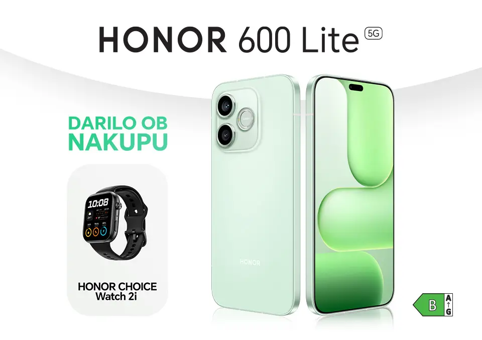 Ob nakupu novega HONOR 600 Lite prejmi HONOR Choice Watch 2i