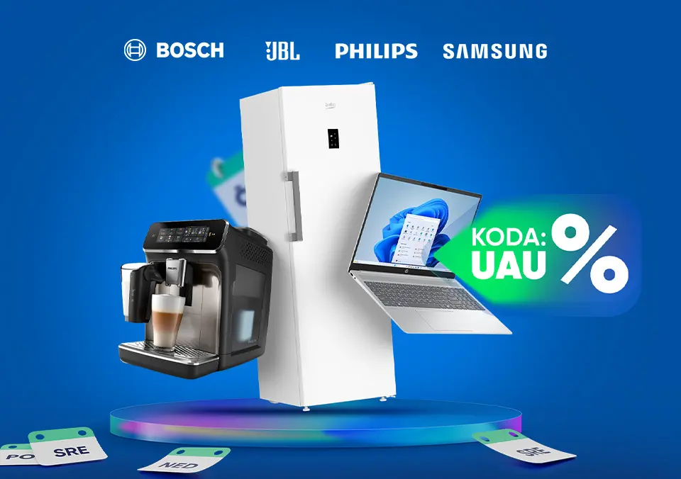 S kodo prihrani na vrhunsko belo tehniko!