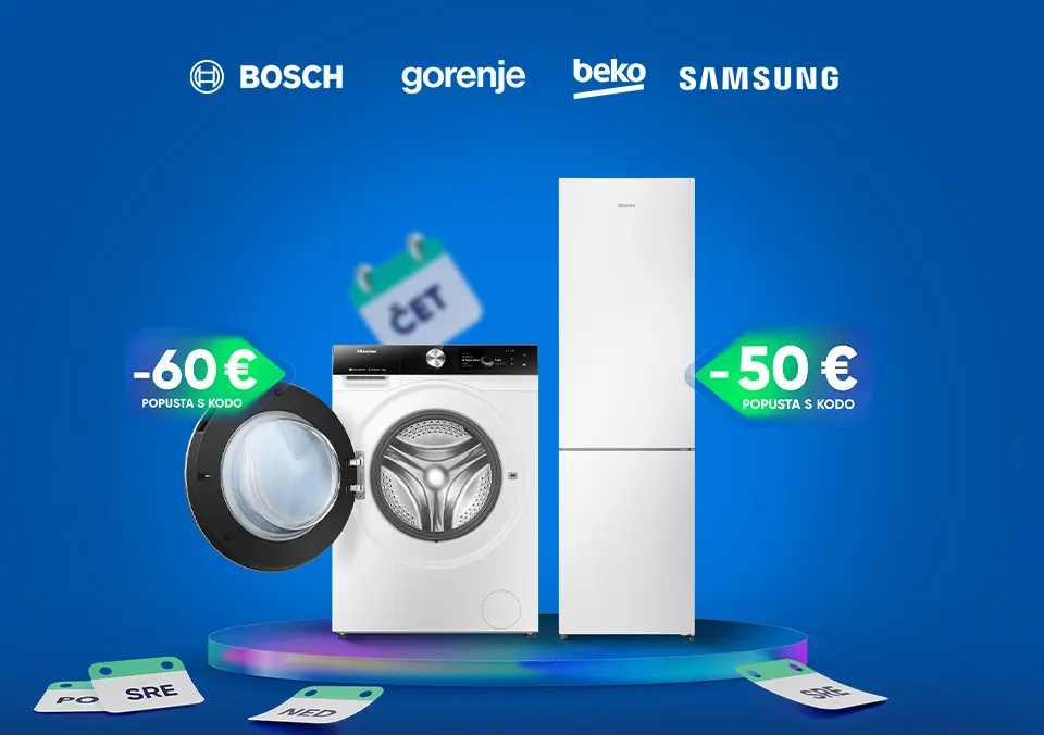 S kodo prihrani na vrhunsko belo tehniko!