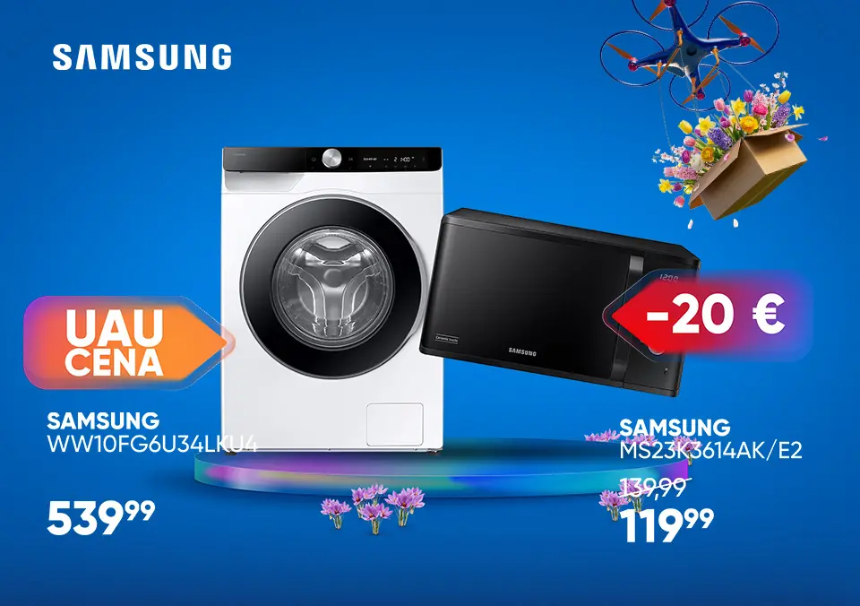 Izkoristi UAU ponudbo Samsung bele tehnike.