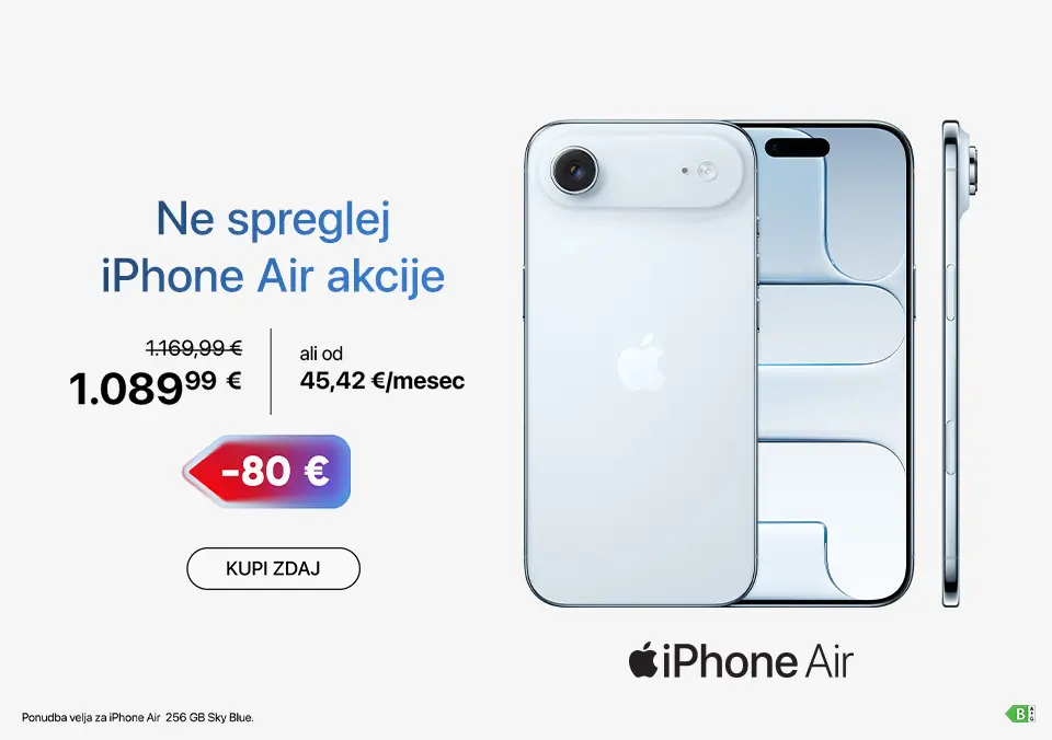 Ne spreglej iPhone Air akcije