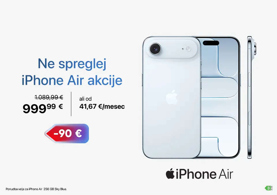 Ne spreglej iPhone Air akcije