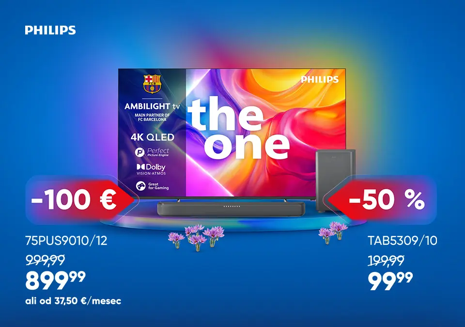 Philips Ambilight televizorjem dodaj še UAU zvok