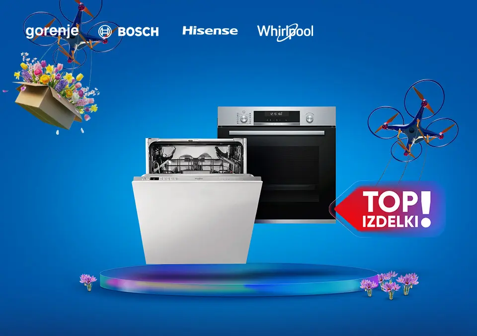 Vgradni aparati za kuhinjo, ki delajo zate