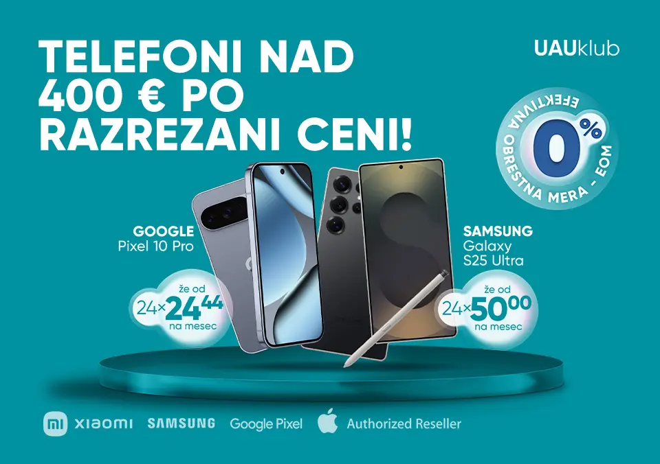 Telefoni nad 400 € po razrezani ceni!