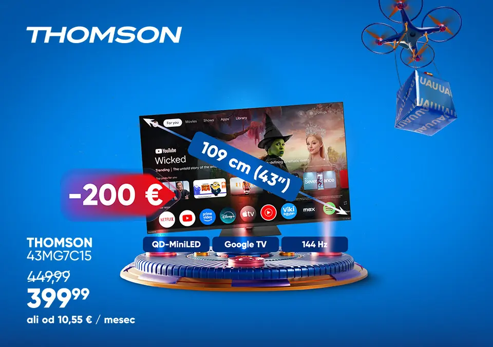 Televizor primeren tudi kot gaming monitor!