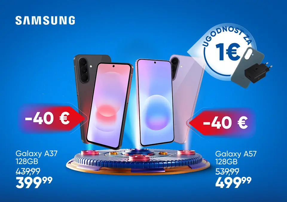 Ob nakupu polnilec in ovitek za samo 1 €