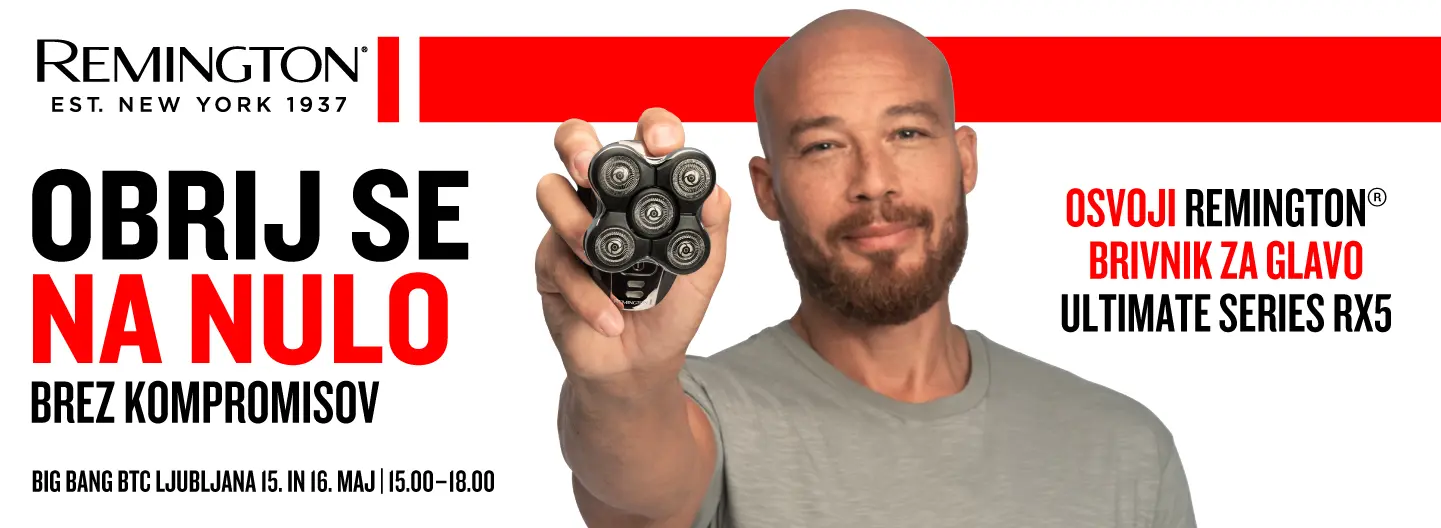 Vabljeni na REMINGTON® dogodek: »Obrij se na nulo. Brez kompromisov.«