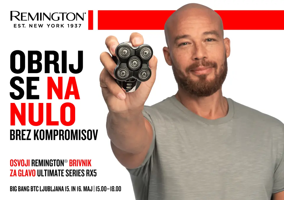 Vabljeni na REMINGTON® dogodek: »Obrij se na nulo. Brez kompromisov.«